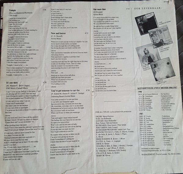 Anita Meyer : Now And Forever (LP, Album)