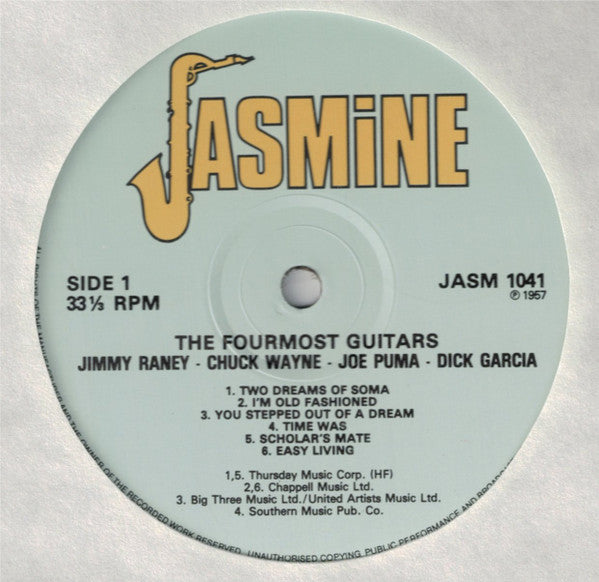 Jimmy Raney, Chuck Wayne, Joe Puma, Dick Garcia : The Fourmost Guitars (LP, Mono, RE)