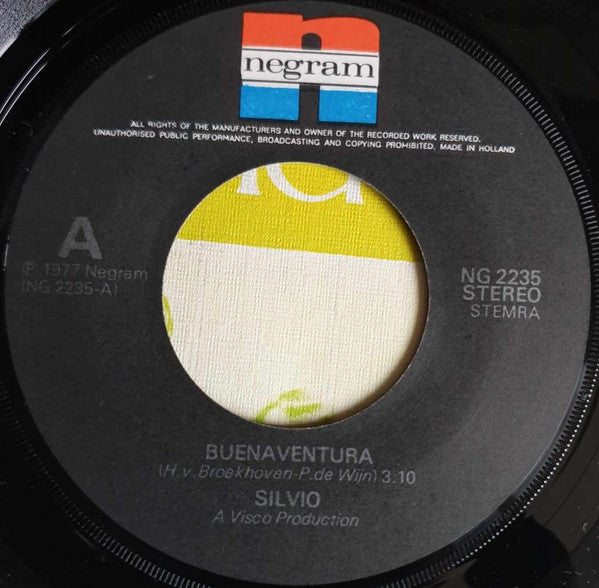 Silvio (3) : Buenaventura (7")