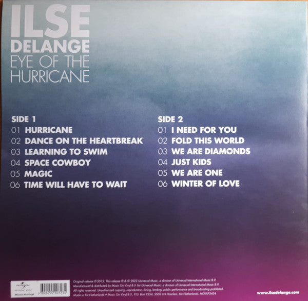 Ilse DeLange : Eye Of The Hurricane (LP, RE)