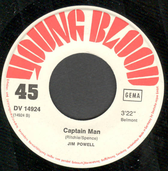 Jimmy Powell (2) : I Can Go Down / Captain Man (7", Single)