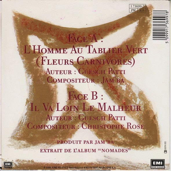 Guesch Patti & Encore : L'homme Au Tablier Vert (Fleurs Carnivores) (7", Single)