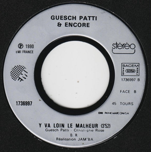Guesch Patti & Encore : L'homme Au Tablier Vert (Fleurs Carnivores) (7", Single)