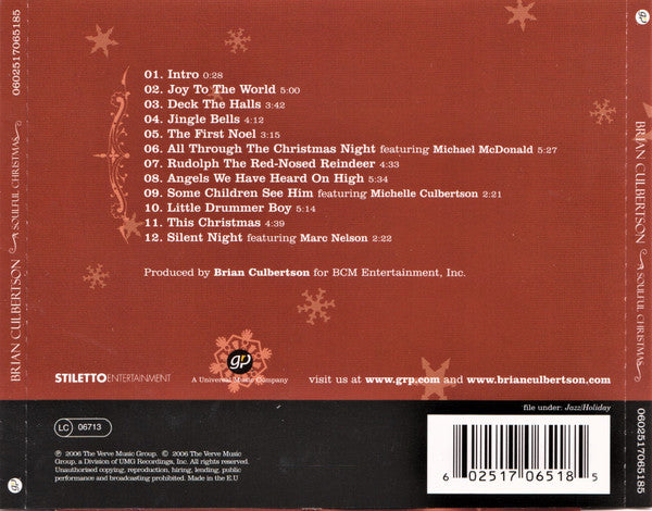 Brian Culbertson : A Soulful Christmas (CD, Album)