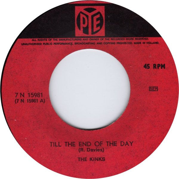 The Kinks : Till The End Of The Day (7", Single, Gre)