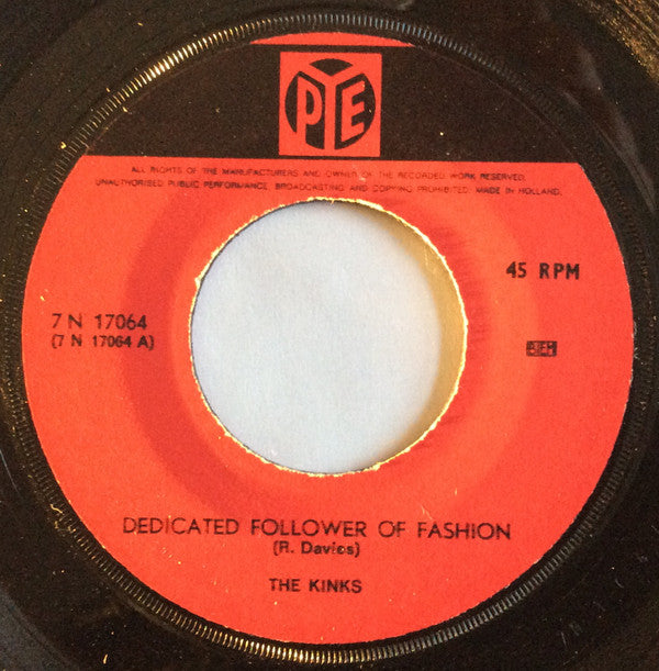 The Kinks : Dedicated Follower Of Fashion (7", Single, Car)