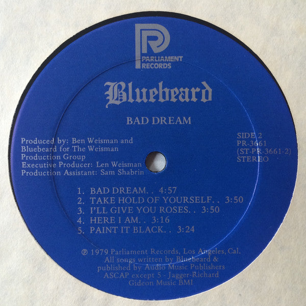 Bluebeard (4) : Bad Dream (LP)