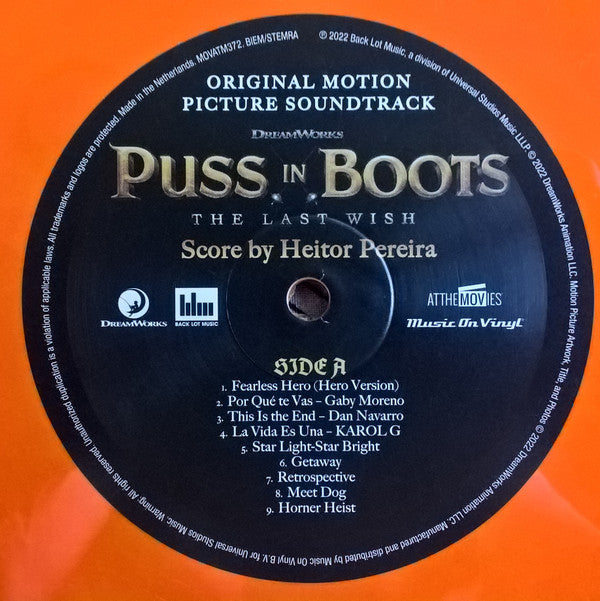 Heitor Pereira : Puss In Boots: The Last Wish (Original Motion Picture Soundtrack) (LP, Album, Ltd, Num, 180)
