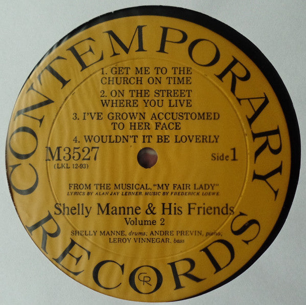 Shelly Manne & His Friends : Modern Jazz Performances Of Songs From My Fair Lady (LP, Album, Mono, RP)