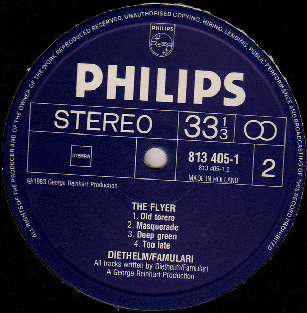 Thomas Diethelm / Santino Famulari : The Flyer (LP, Album)