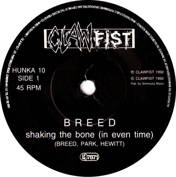 Breed (2) : Shaking The Bone (In Even Time) (7")