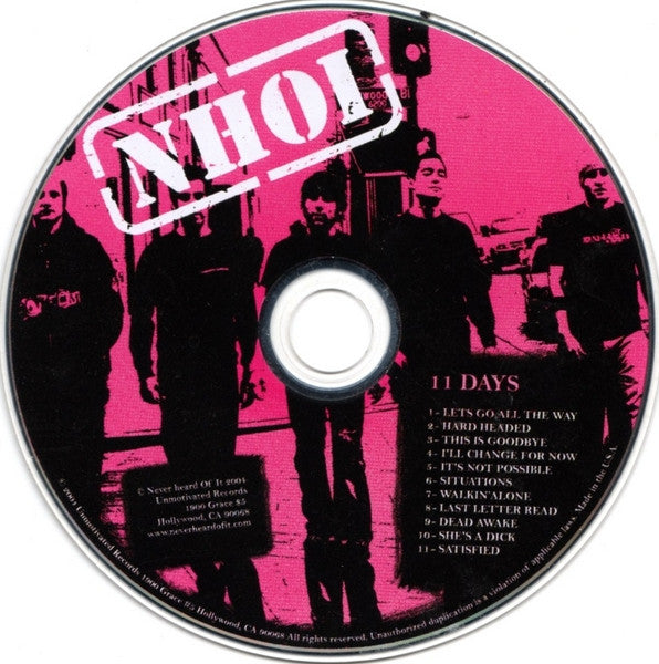 Never Heard Of It : 11 Days (CD, Album, Enh)