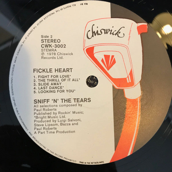 Sniff 'n' the Tears : Fickle Heart (LP, Album)