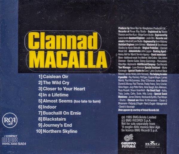 Clannad : Macalla (CD, Album, RE)
