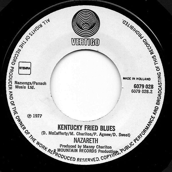 Nazareth (2) : Place In Your Heart (7", Single)