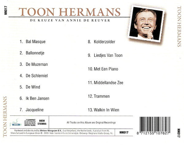 Toon Hermans : De Keuze Van Annie de Reuver - Deel 2 (CD, Comp)