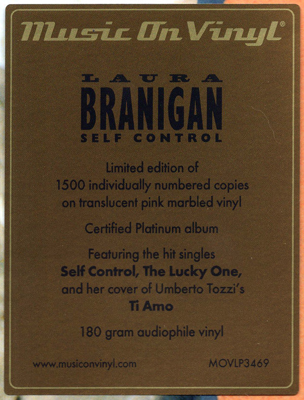 Laura Branigan : Self Control (LP, Album, Ltd, Num, RE, Pin)