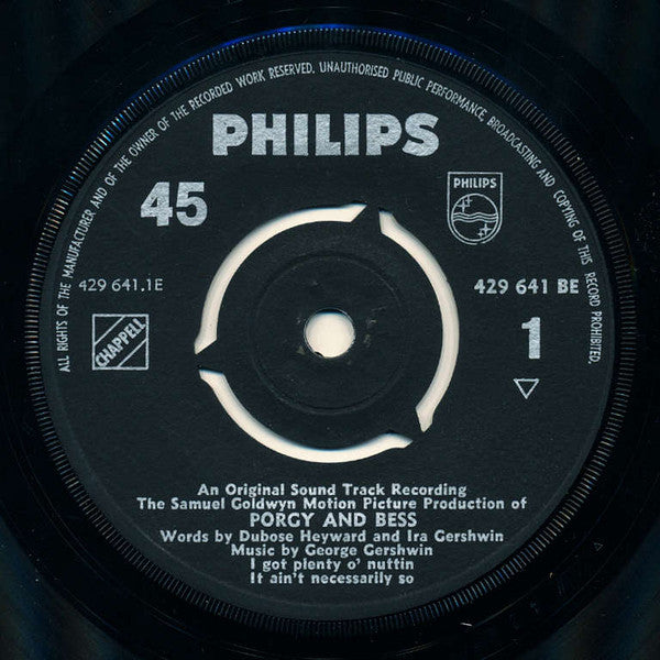 Samuel Goldwyn : Porgy And Bess (7", EP, Mono)