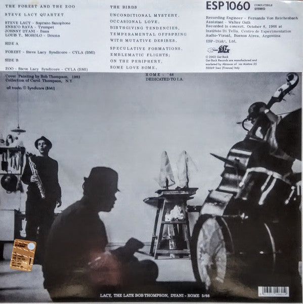Steve Lacy : The Forest And The Zoo (LP, Album, RE, 180)