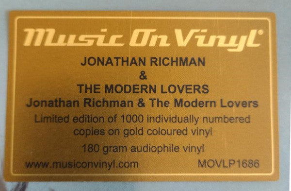 Jonathan Richman & The Modern Lovers : Jonathan Richman & The Modern Lovers (LP, Album, Ltd, Num, RE, Gol)