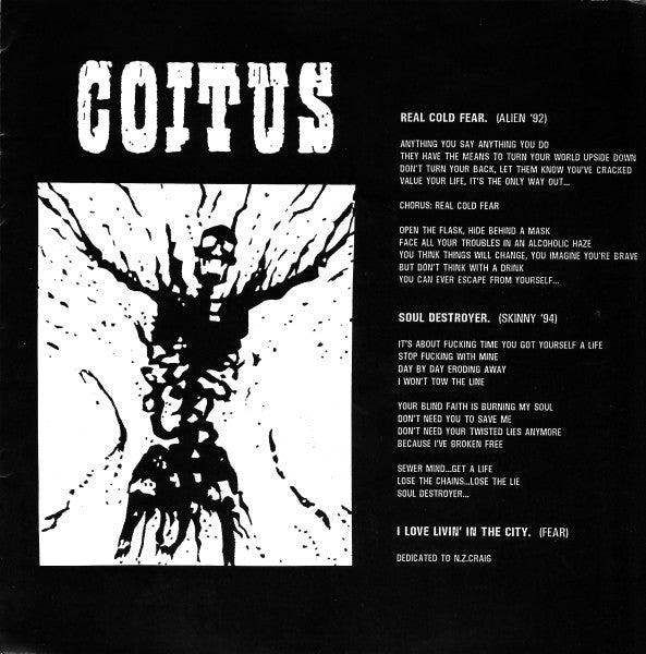 Coitus (4) : Real Cold Fear (7", EP)