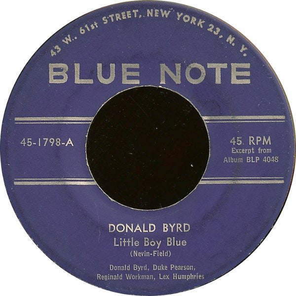 Donald Byrd : Little Boy Blue (7")