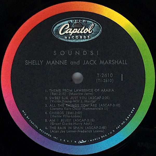 Jack Marshall & Shelly Manne : Sounds! (LP, Album, Mono)