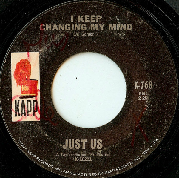 Just Us (7) : Listen To The Drummer (7", Styrene)