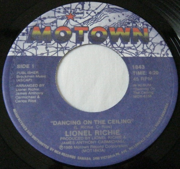 Lionel Richie : Dancing On The Ceiling (7", Single)