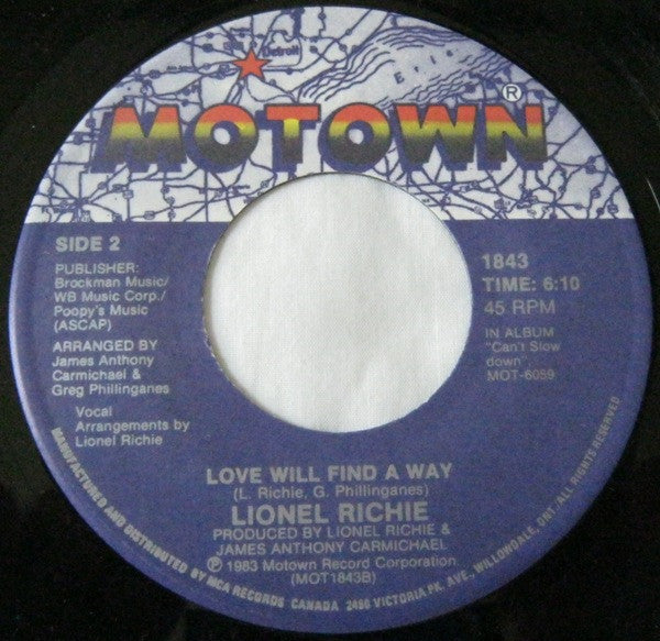 Lionel Richie : Dancing On The Ceiling (7", Single)