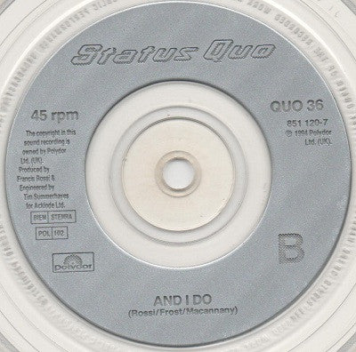 Status Quo : Restless (7", Single, Ltd, Cle)