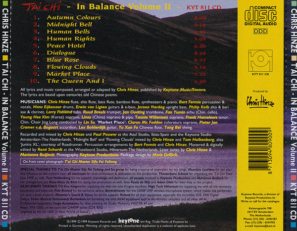 Chris Hinze : T´ai Chi (In Balance II) (CD, Album)