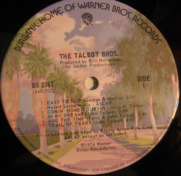 The Talbot Bros. : The Talbot Bros. (LP, Album)