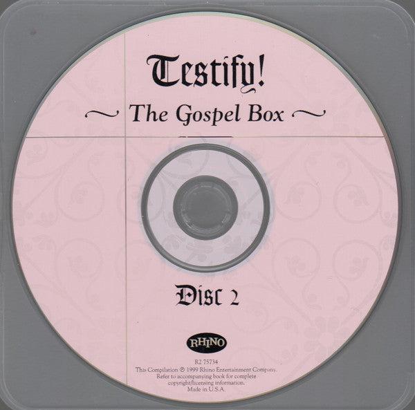 Various : Testify! The Gospel Box (3xCD, Comp, RM + Box)