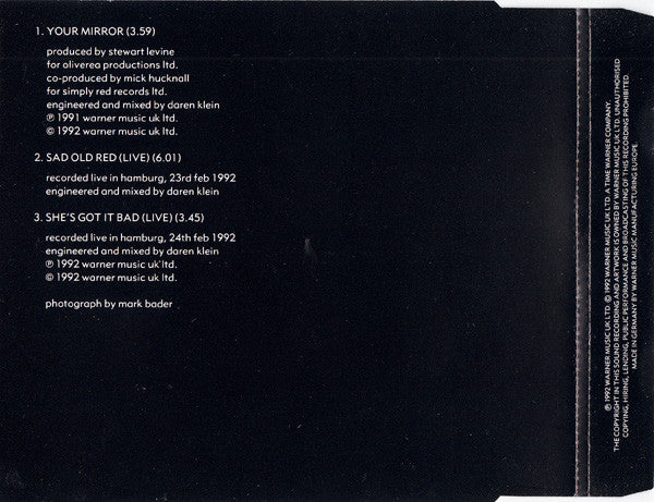 Simply Red : Your Mirror (CD, Maxi)