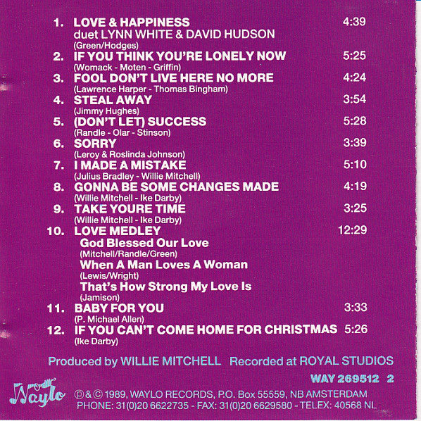 Lynn White : Love & Happiness (CD, Comp)