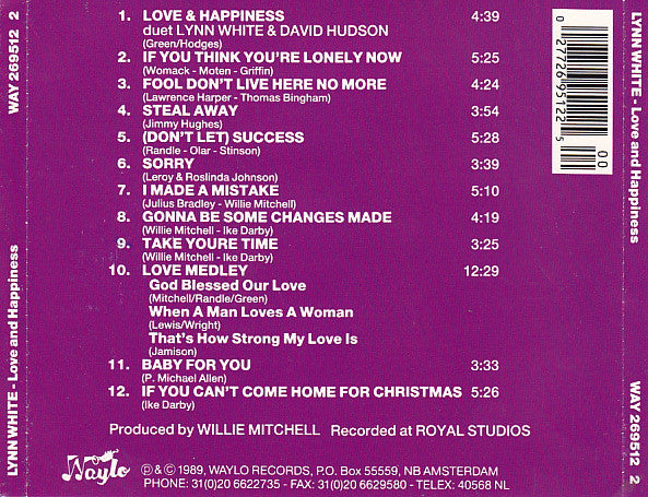 Lynn White : Love & Happiness (CD, Comp)