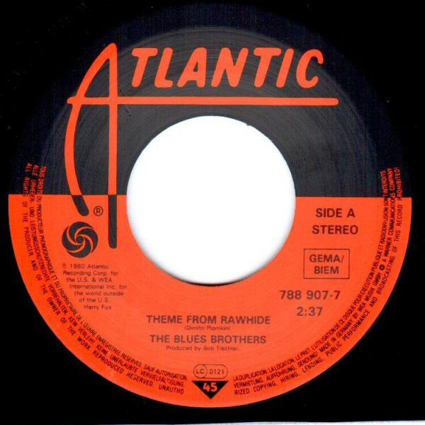 The Blues Brothers : Theme From Rawhide (7", Single)