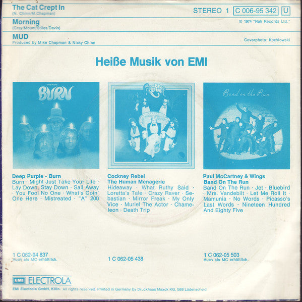 Mud : The Cat Crept In (7", Single)