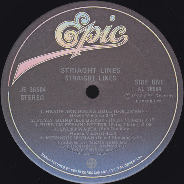 Straight Lines : Straight Lines (LP, Album)