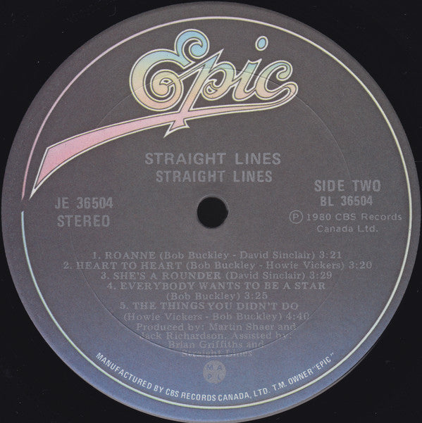 Straight Lines : Straight Lines (LP, Album)