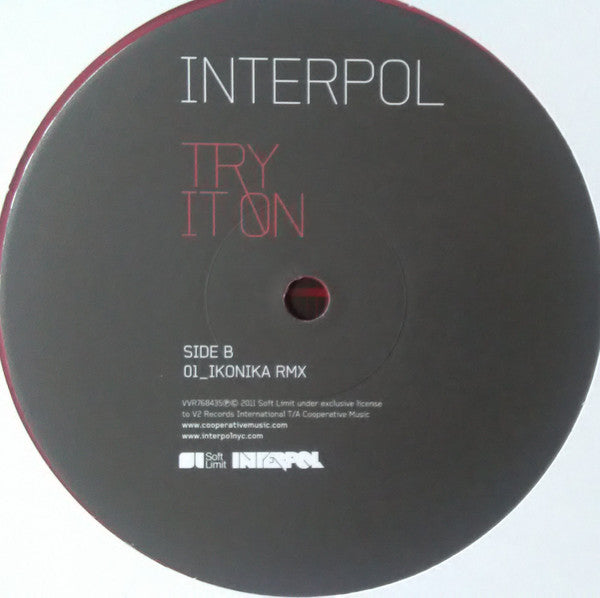 Interpol : Try It On (12", RSD, Ltd, Red)