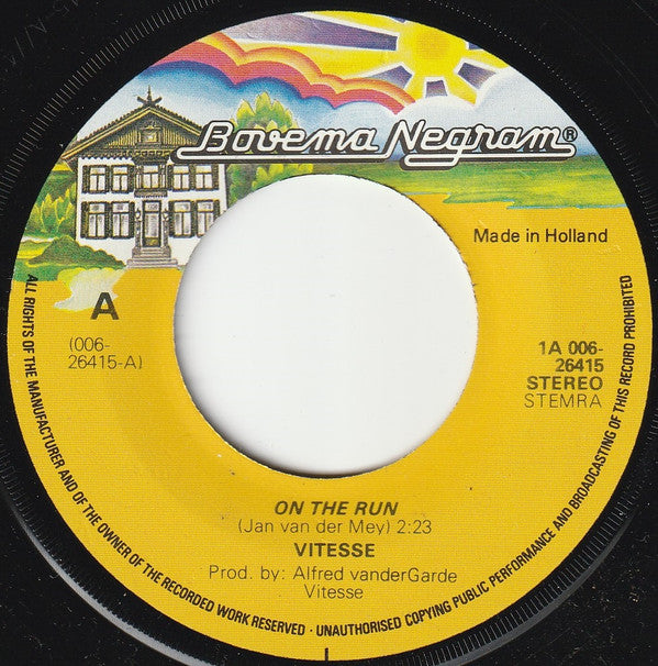Vitesse (2) : On The Run (7", Single)