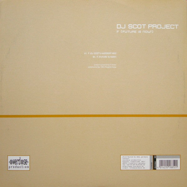 DJ Scot Project : F (Future Is Now!) (12")