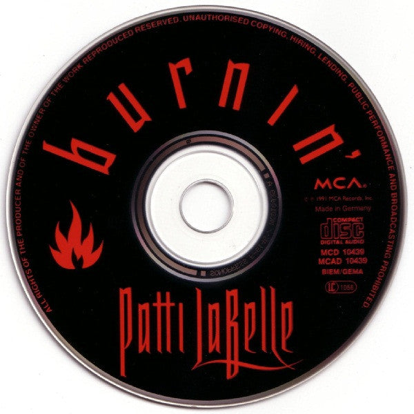Patti LaBelle : Burnin' (CD, Album)