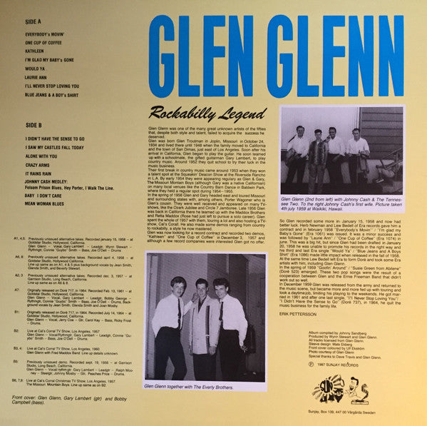 Glen Glenn : Rockabilly Legend (LP)