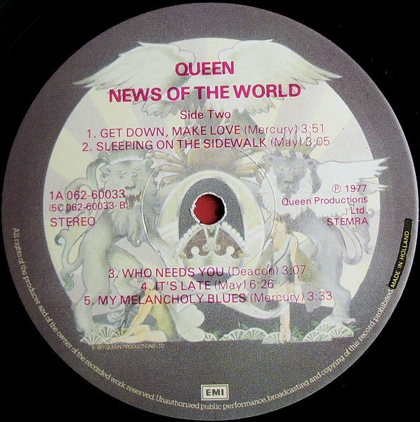 Queen : News Of The World (LP, Album, Gat)
