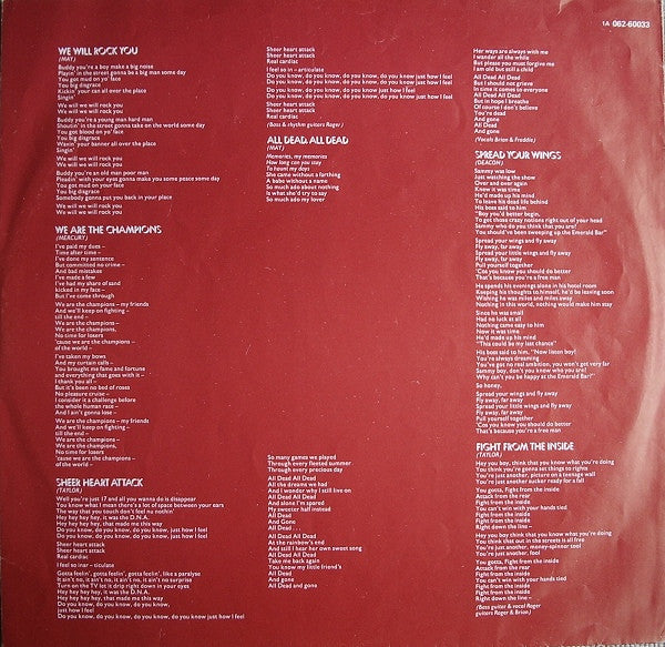 Queen : News Of The World (LP, Album, Gat)