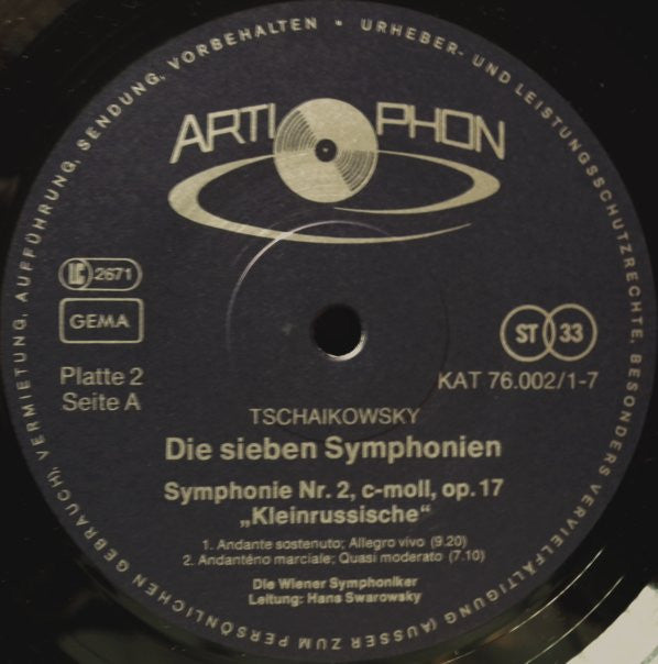 Pyotr Ilyich Tchaikovsky : Sieben Symphonien (7xLP + Box)