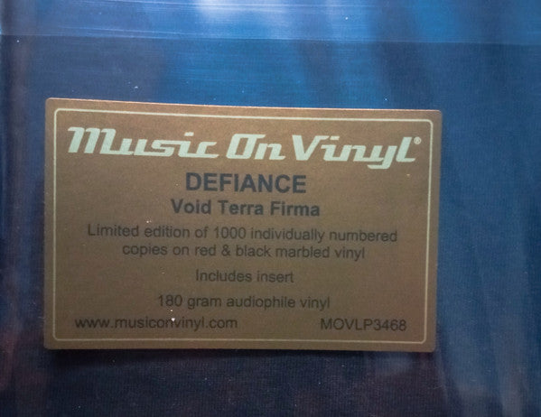 Defiance (10) : Void Terra Firma (LP, Album, Ltd, Num, RE, RM, Red)